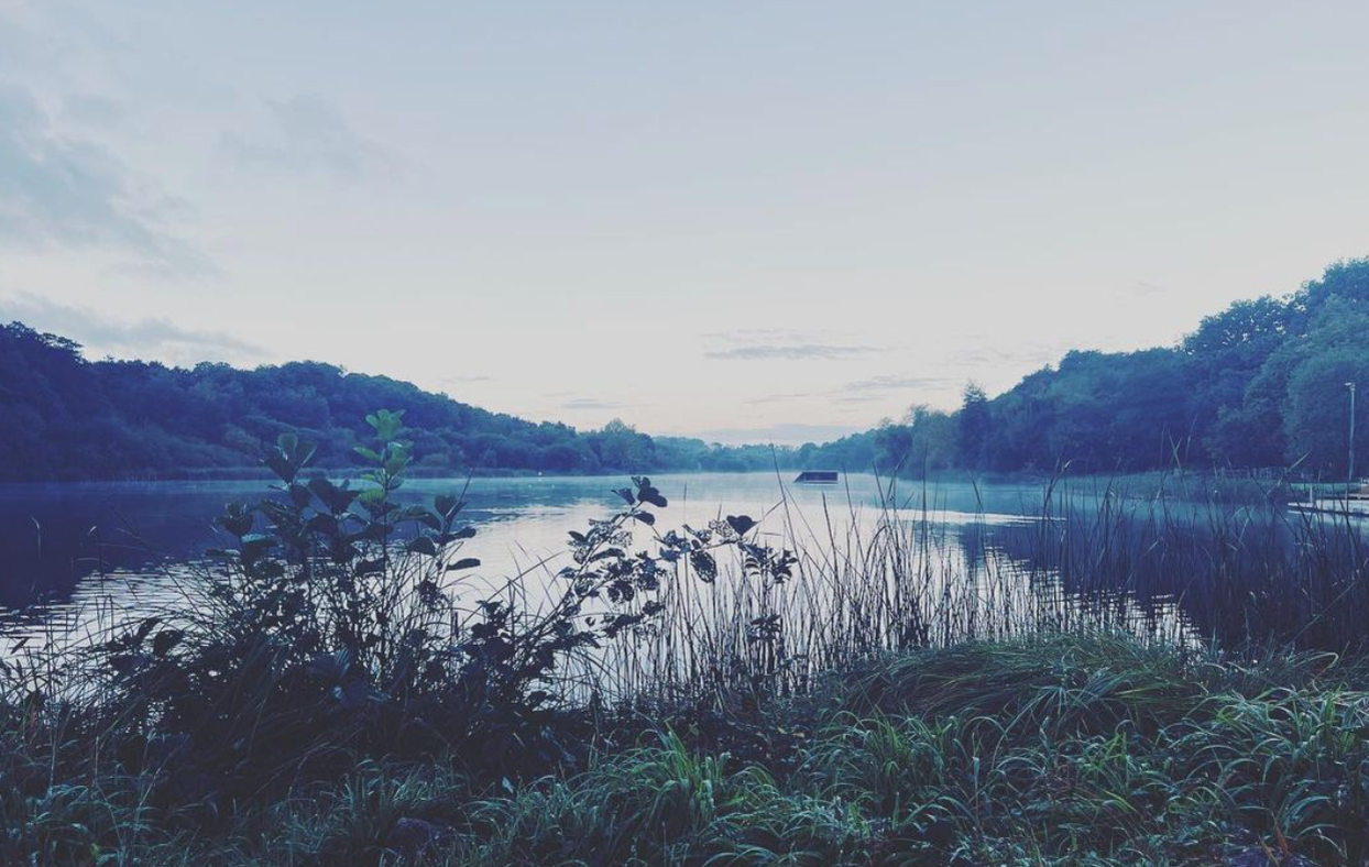 lake view from pub and restaurant in Lingfield